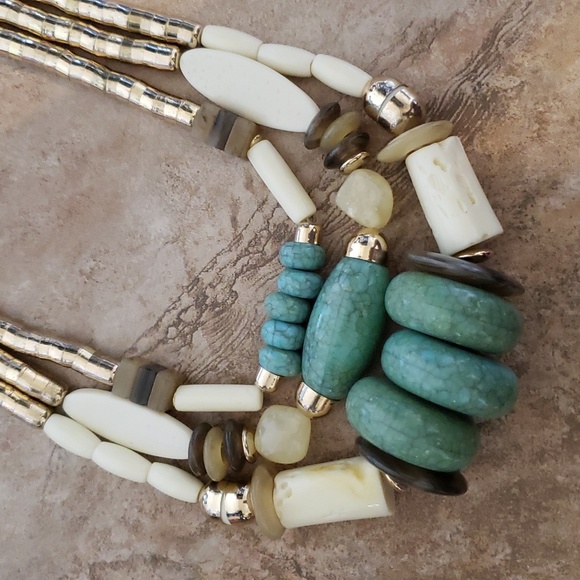 CHICO'S Multi Strand Statement Necklace - Picture 2 of 4